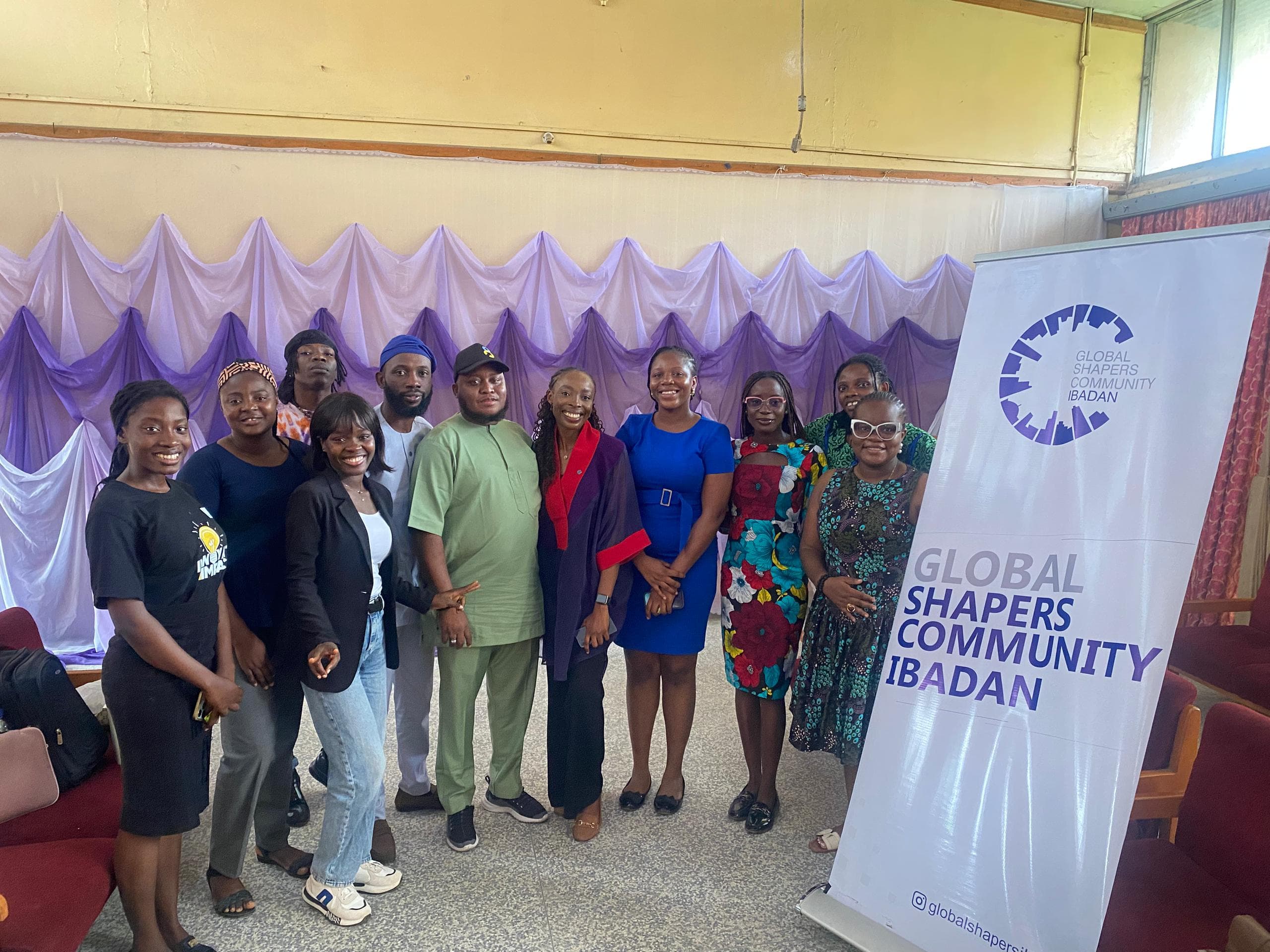 Members of the Global Shapers Ibadan Hub at a Hub meeting